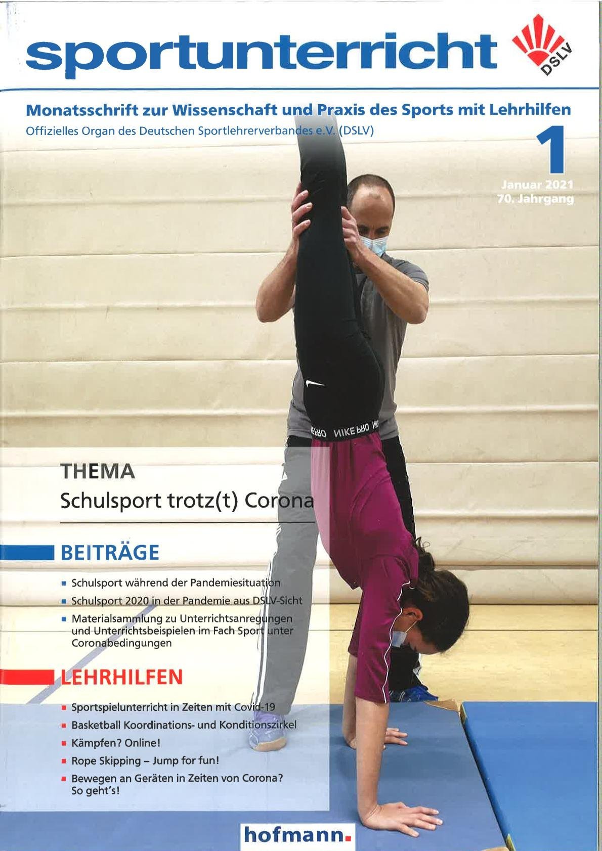 Titelseite Zeitschrift Sportunterricht September 2020