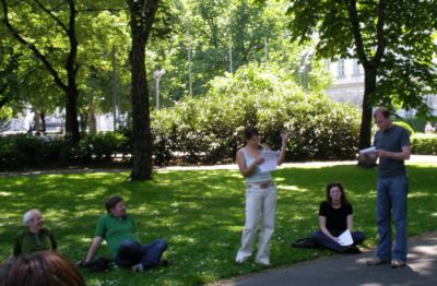 Rollenspiel im Park